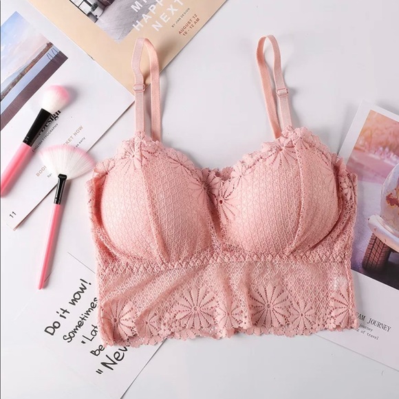 Other - Seamless Lace Bralette Pink